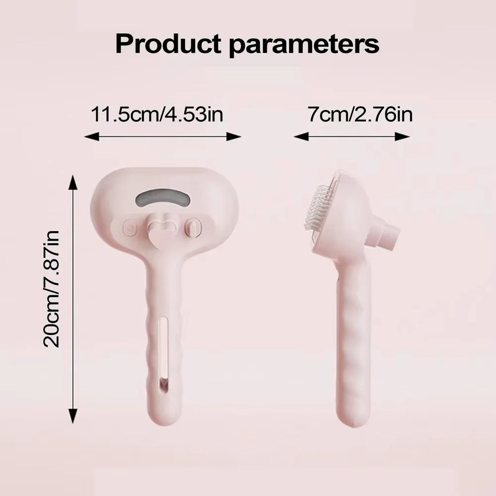 Pet Spray Hair Comb Pet Hair Remover Cleaning Brush Cats Grooming Dog Accessories Tools Dematting Water Mist Humidifier Comb