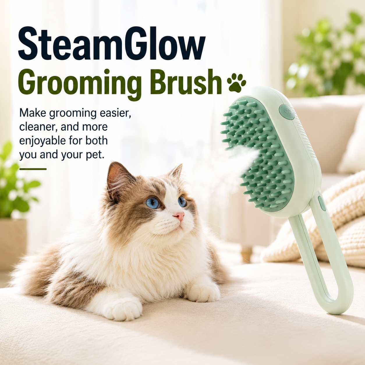 SteamGlow Grooming Brush