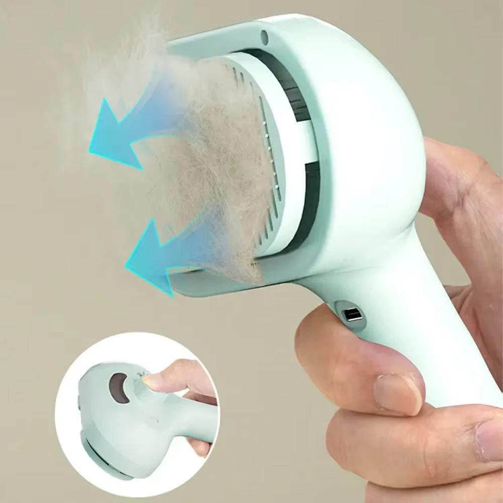 Pet Spray Hair Comb Pet Hair Remover Cleaning Brush Cats Grooming Dog Accessories Tools Dematting Water Mist Humidifier Comb